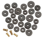 Plumb Pak PP805-20 Faucet Washer Assortment, Flat, Rubber, For: Sink and Faucets